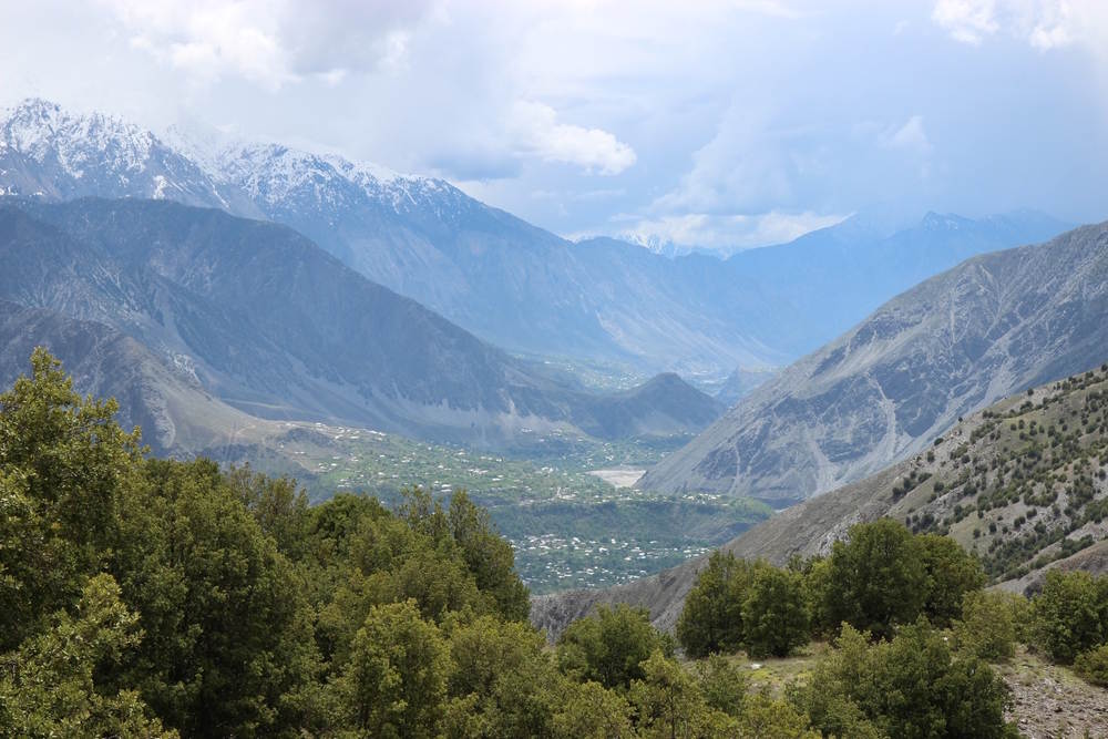 Landscape of hindu kush mountains