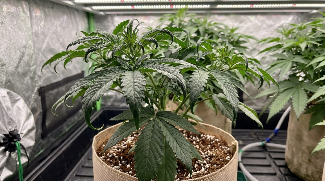 cannabis clawed leaves