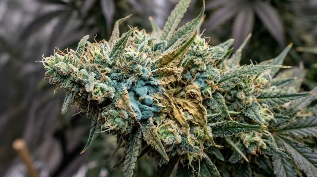 cannabis cola infected with penicillium mold