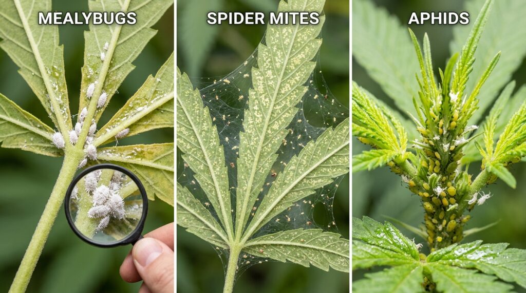 cannabis pest comparison mealybugs