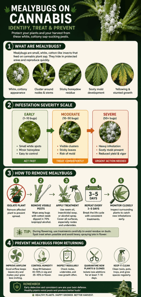 mealybugs on cannabis chart