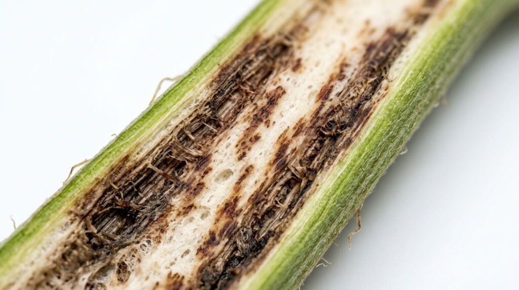 fusarium infection on cannabis stem