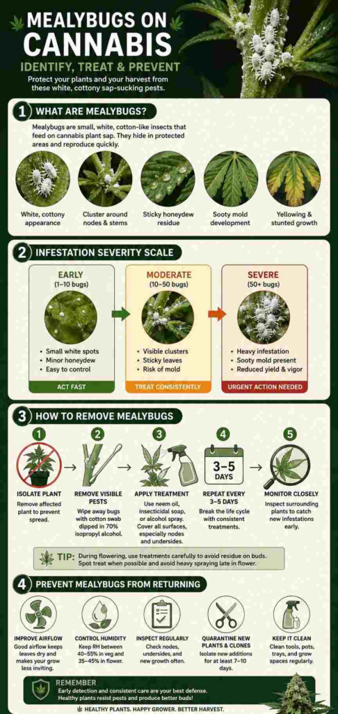 mealybugs on cannabis chart