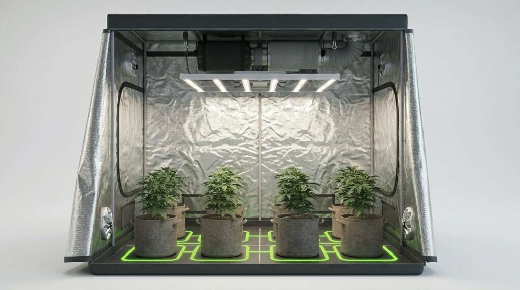 autoflower spacing in a grow tent
