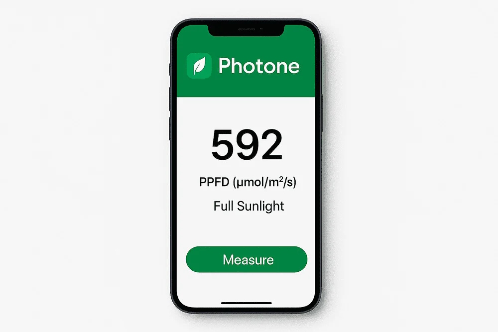 Photone App on smartphone