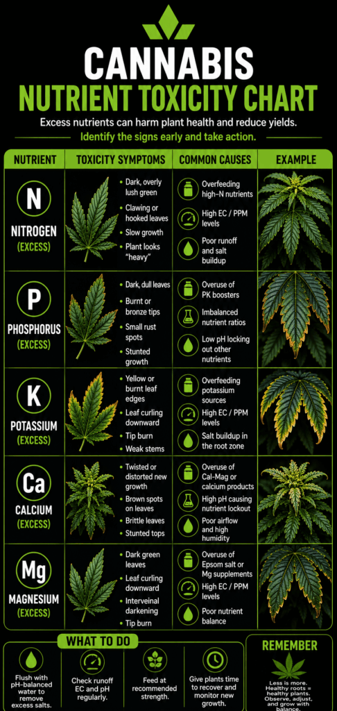 nutrient toxicity chart for cannabis