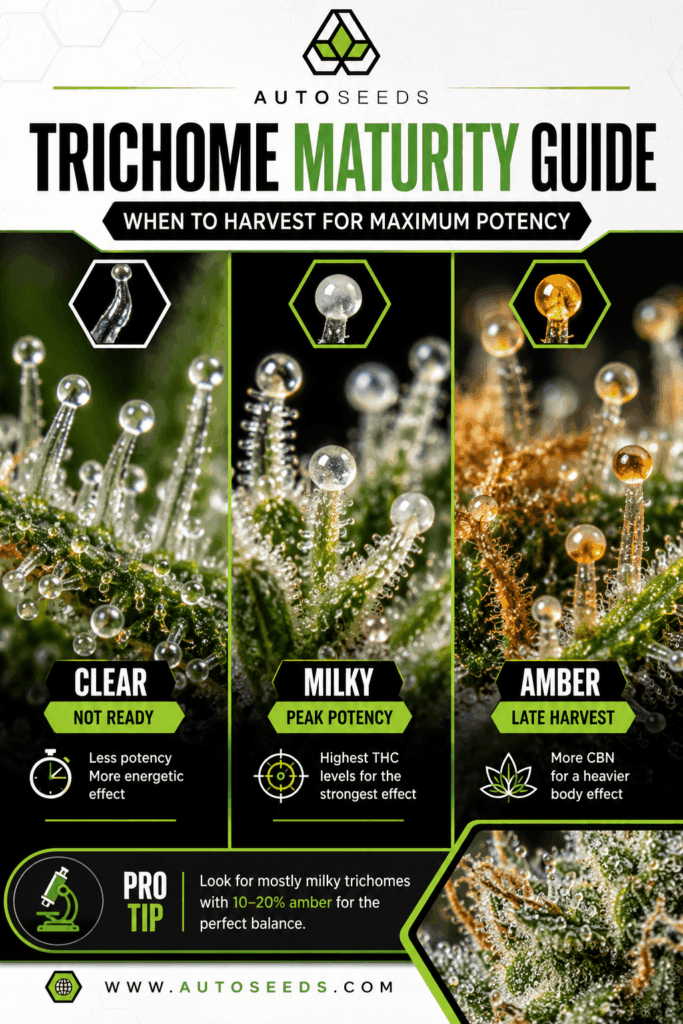 autoflower trichome maturity guide