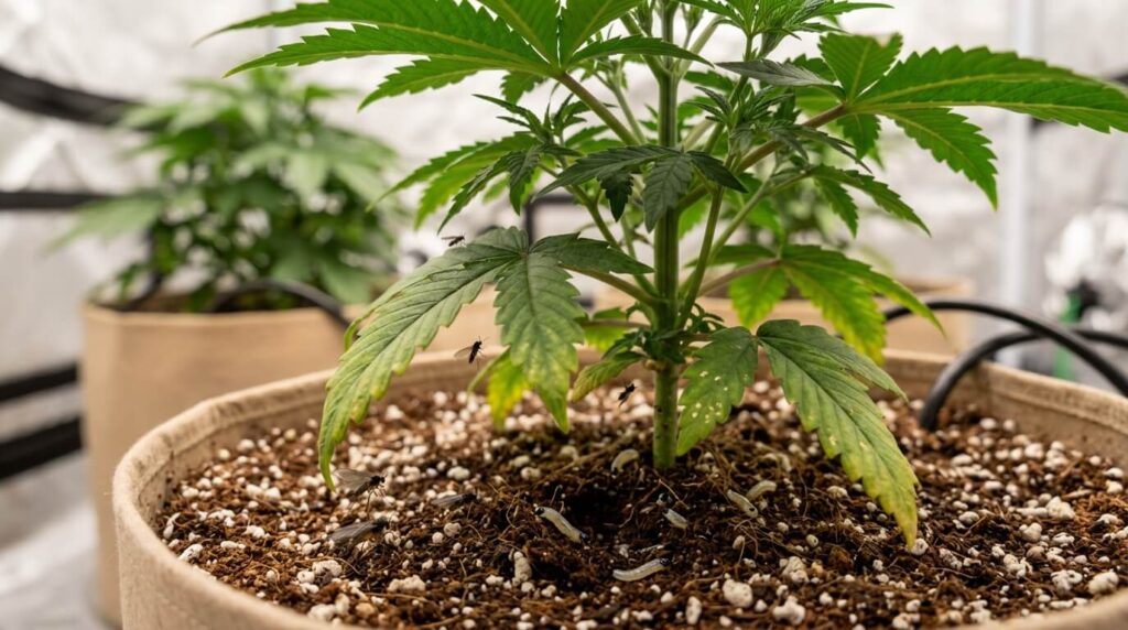 fungus gnats affecting cannabis