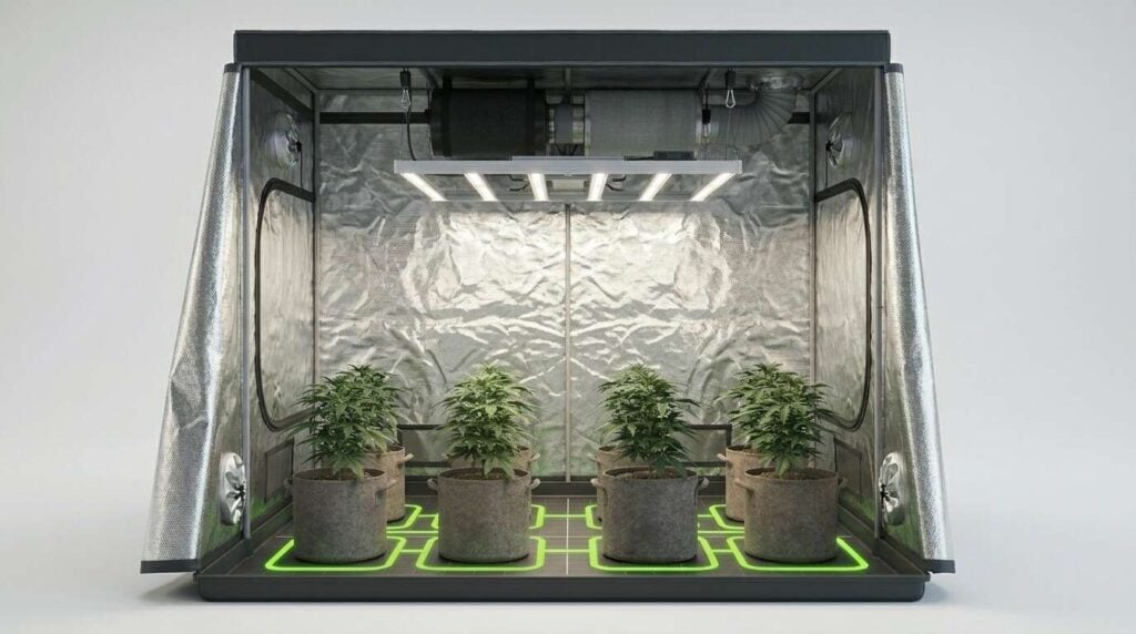 autoflower spacing in a grow tent