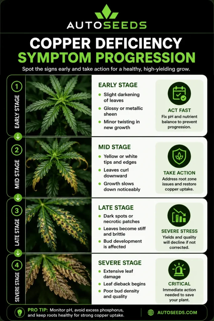 cannabis copper symptom progression chart