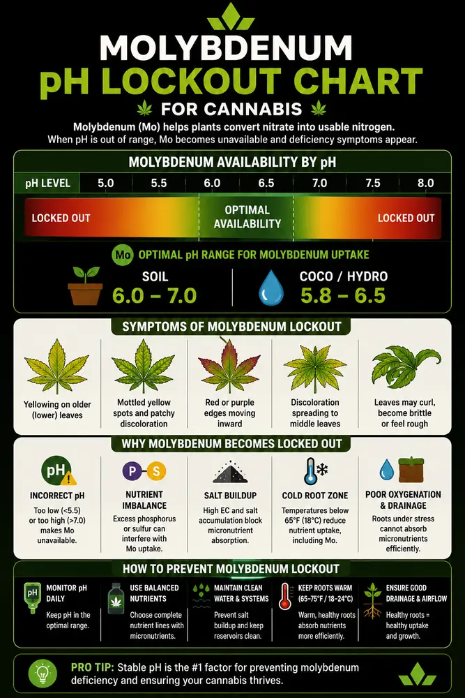 molybdenum ph chart