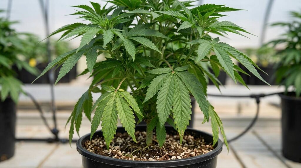 cannabis autoflower showing fusarium infection
