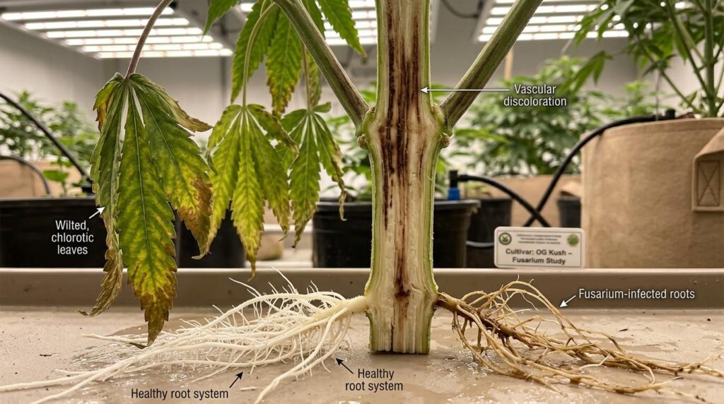 fusarium infection in cannabis plans